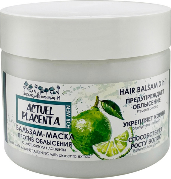 Изображение товара Бальзам-маска для волос Эксклюзив косметик Против облысения с экстрактом плаценты (260г)