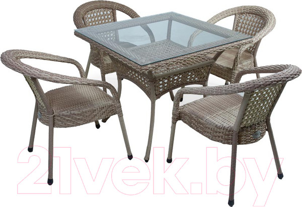 Изображение товара Комплект садовой мебели AIKO Deco 7035П квадратный