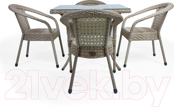 Изображение товара Комплект садовой мебели AIKO Deco 7035П квадратный