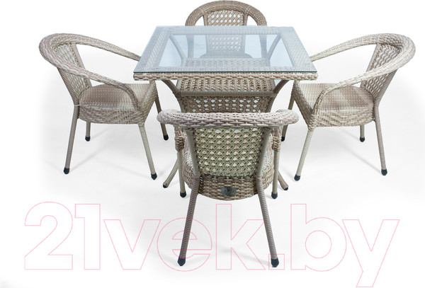 Изображение товара Комплект садовой мебели AIKO Deco 7035П квадратный