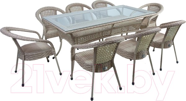 Изображение товара Комплект садовой мебели AIKO Deco 7035П прямоугольный