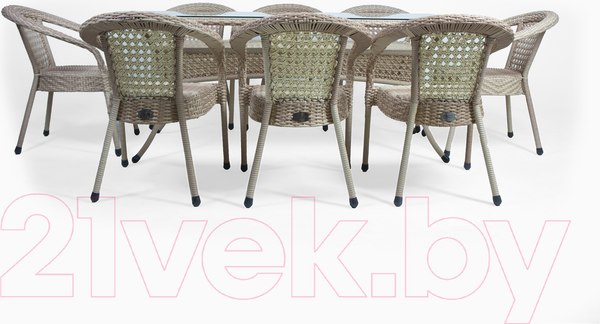 Изображение товара Комплект садовой мебели AIKO Deco 7035П прямоугольный