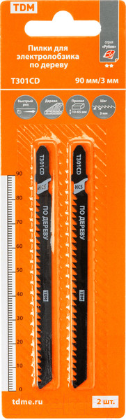 Изображение товара Набор пильных полотен TDM Рубин T301CD / SQ1089-0205