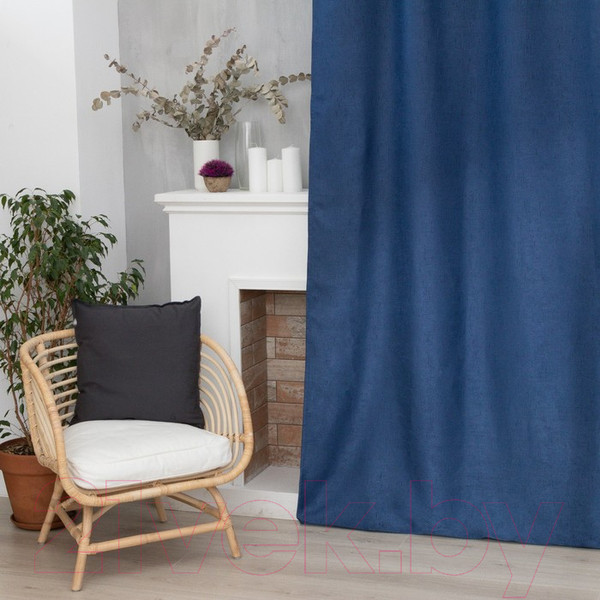 Изображение товара Штора Этель Классика 7062900 (130x300, синий)