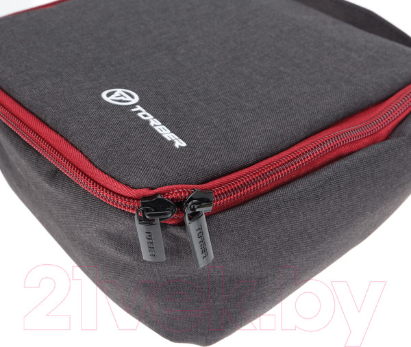 Изображение товара Косметичка Torber T415-BRD (черный/бордовый)