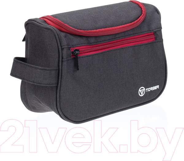 Изображение товара Косметичка Torber T055-BRD (черный/бордовый)