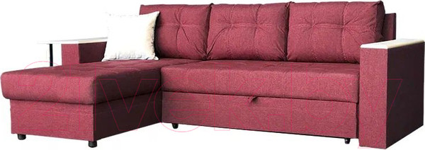 Изображение товара Диван угловой Асмана Фаворит с баром (кватро 09/дуб беленный)