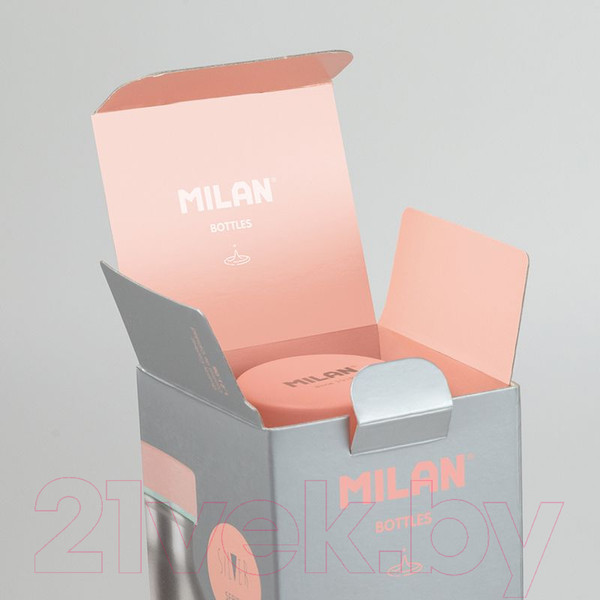 Изображение товара Бутылка для воды Milan Silver Series / 643020SL (серый/розовый)