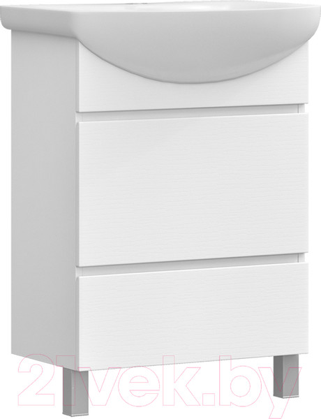 Изображение товара Тумба под умывальник Vigo Wing 600-0-2 (белый)