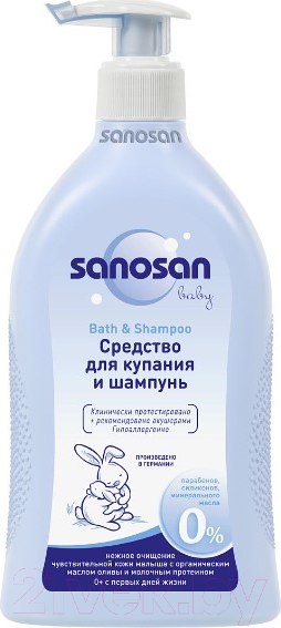 Изображение товара Шампунь детский Sanosan С молочным протеином / 40891000 (500мл)