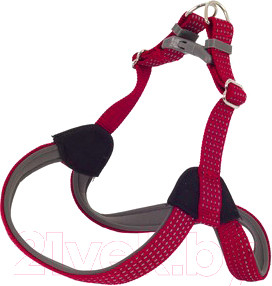 Изображение товара Шлея КАСКАД Премиум 01220051-02 (светоотражающий, красный)