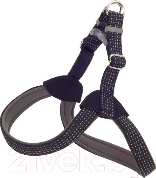 Изображение товара Шлея КАСКАД Премиум 01220051-07 (светоотражающий, черный)