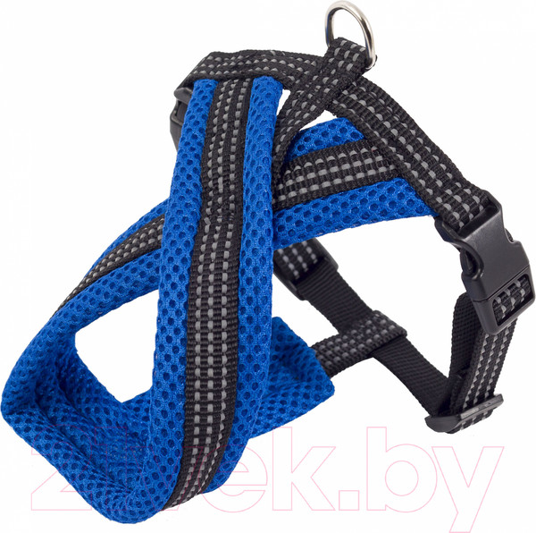 Изображение товара Шлея КАСКАД Х-образная с мягкой подкладкой 01220016-06 (нейлон, синий)
