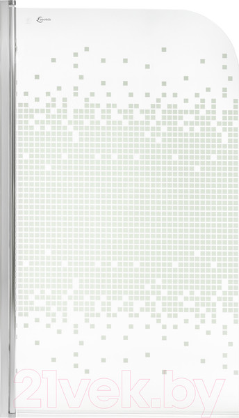 Изображение товара Стеклянная шторка для ванны Saniteco SN-21-Mosaic (140x80)