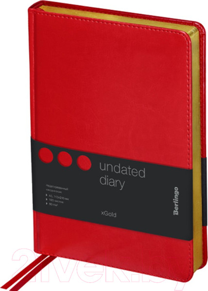 Изображение товара Ежедневник Berlingo xGold A5 / UD0_81506 (160л, красный)