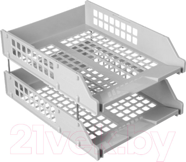 Изображение товара Лоток для бумаг Стамм Strong / ЛТ101 (2шт, серый)