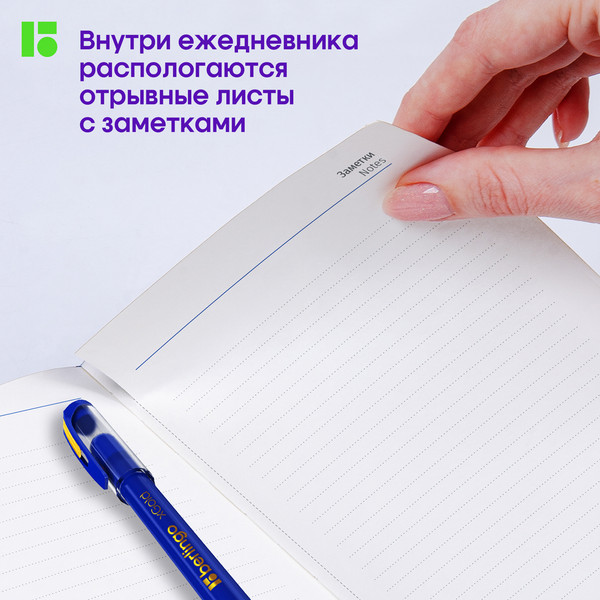 Изображение товара Ежедневник Berlingo Silver Pristine A6 / UD0_82603 (160л, синий)