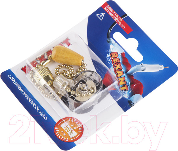 Изображение товара Выключатель Rexant 06-0245-A (золото)