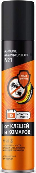 Изображение товара Аэрозоль от насекомых Аэро-Про Акарицидно-репелентное универсальное №1 (150мл)