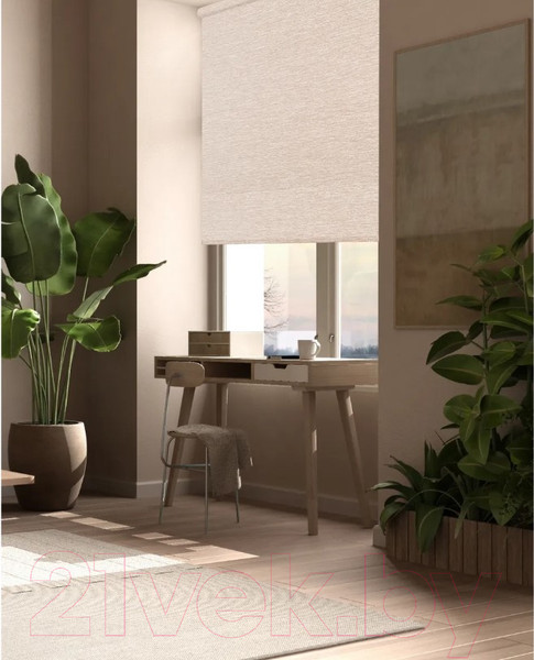 Изображение товара Рулонная штора АС МАРТ Меринос 100x160 (бежевый)