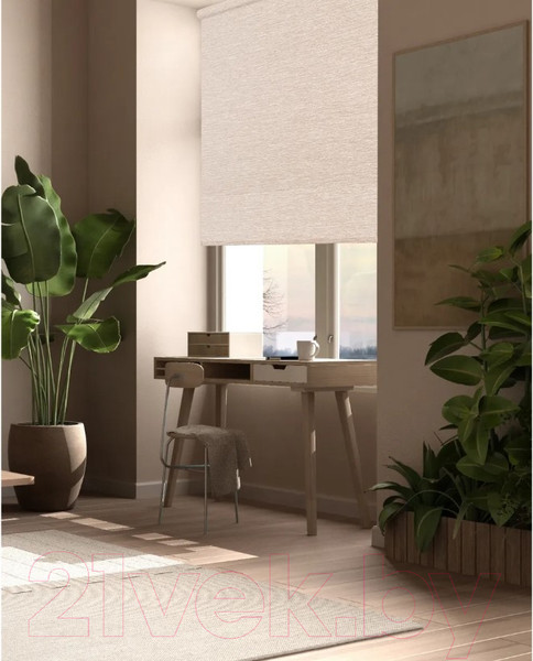 Изображение товара Рулонная штора АС МАРТ Меринос 110x160 (бежевый)