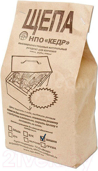 Изображение товара Щепа для копчения НПО Кедр Вишня / WK-02 (1.5 дм.куб)