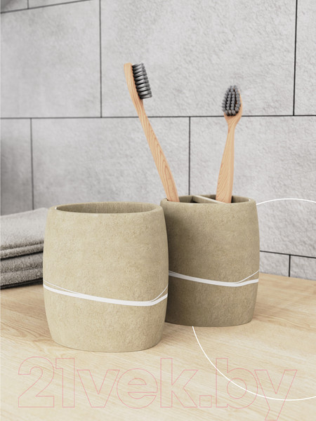 Изображение товара Стакан для зубной щетки и пасты FORA FOR-LN044NAT