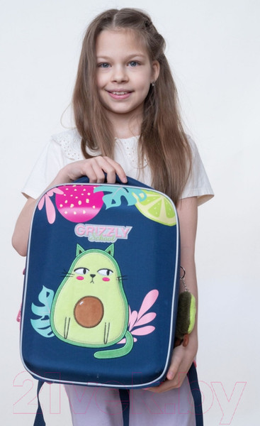 Изображение товара Школьный рюкзак Grizzly Rap-290-5 (синий)
