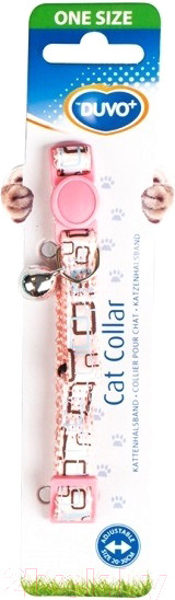 Изображение товара Ошейник Duvo Plus Ретро квадраты / 11172/pink (розовый)