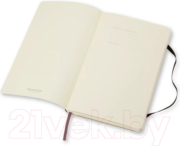 Изображение товара Записная книжка Moleskine Classic Soft Large / 385251 (96л, черный)