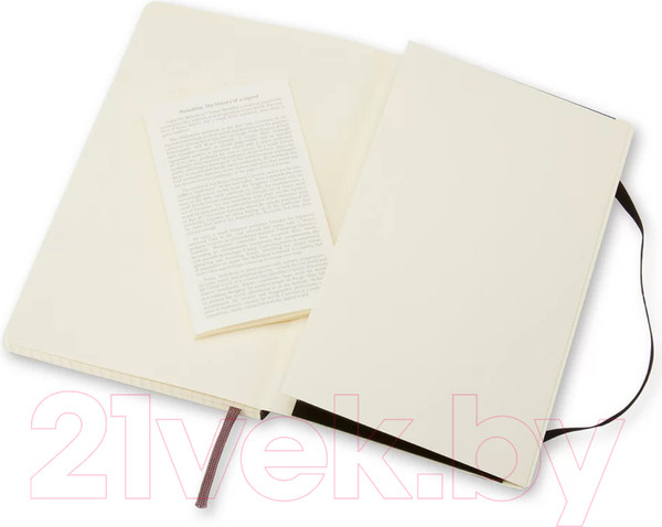 Изображение товара Записная книжка Moleskine Classic Soft Large / 385251 (96л, черный)