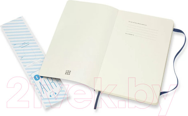 Изображение товара Записная книжка Moleskine Classic Soft Large / 430980 (96л, синий сапфир)