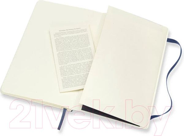 Изображение товара Записная книжка Moleskine Classic Soft Large / 430980 (96л, синий сапфир)