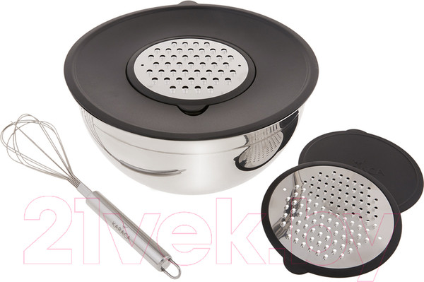 Изображение товара Миска OMS С терками и крышкой 1099/3 (2шт, 3.5л)