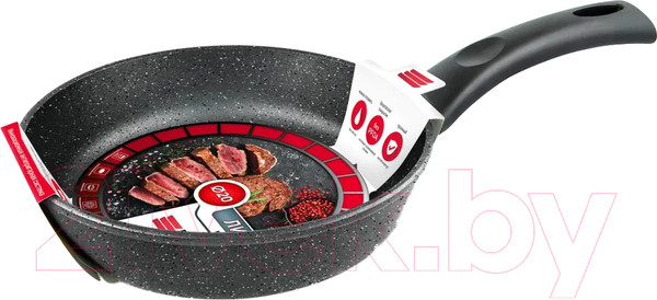 Изображение товара Сковорода Нева Металл Посуда Черный гранит 18120