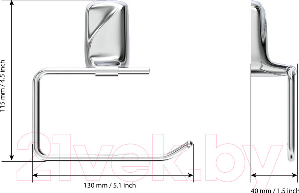 Изображение товара Держатель для туалетной бумаги FORA FOR-FL016