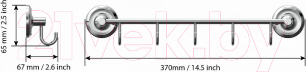 Изображение товара Крючок для ванной FORA FOR-DP005