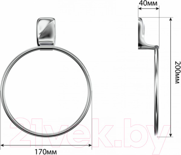 Изображение товара Кольцо для полотенца FORA FOR-FL011