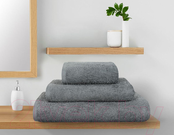 Изображение товара Полотенце Guten Morgen ПМЧжг-50-90 (черный жемчуг)