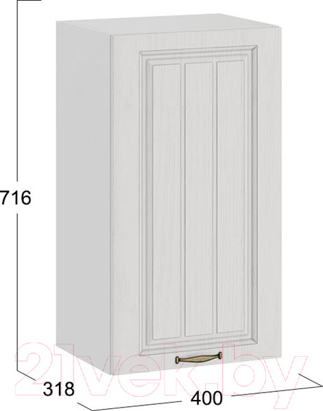 Изображение товара Шкаф навесной для кухни ТриЯ Лина 1В4 (белый)