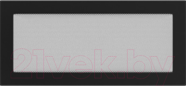 Изображение товара Решетка вентиляционная для камина Fire&Wood Прямоугольная 17x37 (черный)