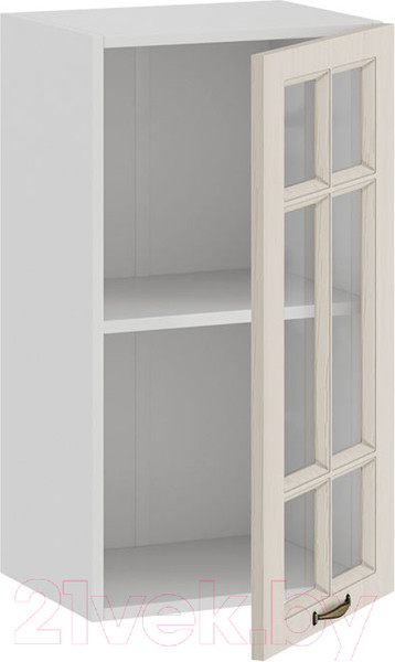 Изображение товара Шкаф навесной для кухни ТриЯ Лина 1В4С (белый/крем)