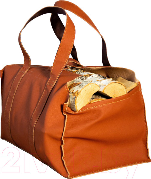 Изображение товара Сумка-переноска для дров Fire&Wood Ottawa 470x300x270 (медно-рыжий, с коробом и бортами)