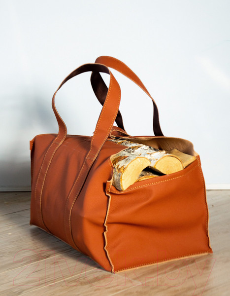 Изображение товара Сумка-переноска для дров Fire&Wood Ottawa 470x300x270 (медно-рыжий, с коробом и бортами)