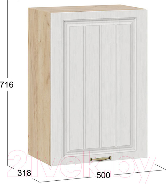Изображение товара Шкаф навесной для кухни ТриЯ Лина 1В5 (дуб крафт золотой/белый)