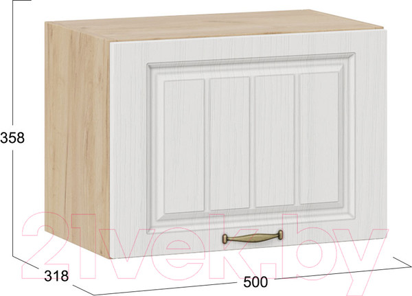 Изображение товара Шкаф под вытяжку ТриЯ Лина 1В5Г (дуб крафт золотой/белый)