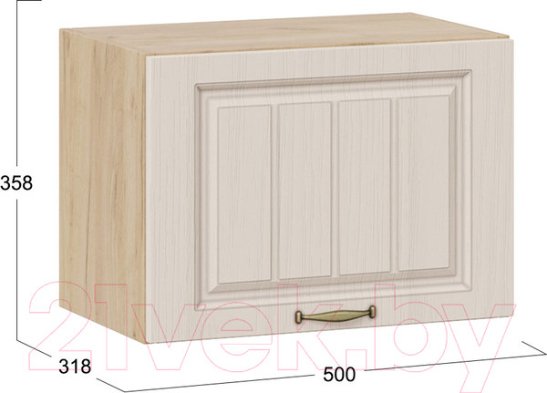 Изображение товара Шкаф под вытяжку ТриЯ Лина 1В5Г (дуб крафт золотой/крем)