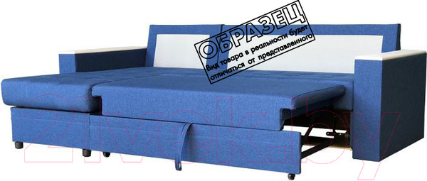 Изображение товара Диван угловой Асмана Фаворит без бара (кватро 09/дуб беленный)