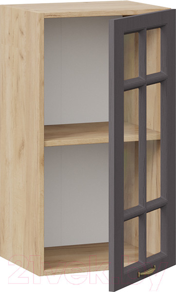 Изображение товара Шкаф навесной для кухни ТриЯ Лина 1В4С (дуб крафт золотой/графит)