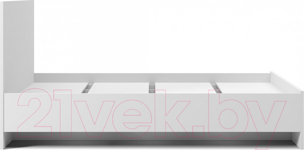 Изображение товара Двуспальная кровать MySTAR Сноули 121.05 (белый)